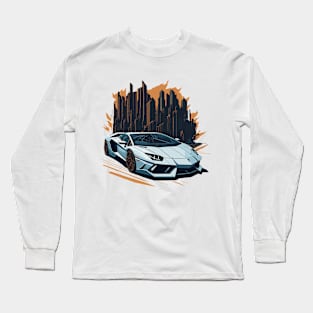 Lamborghini Classic Car Long Sleeve T-Shirt